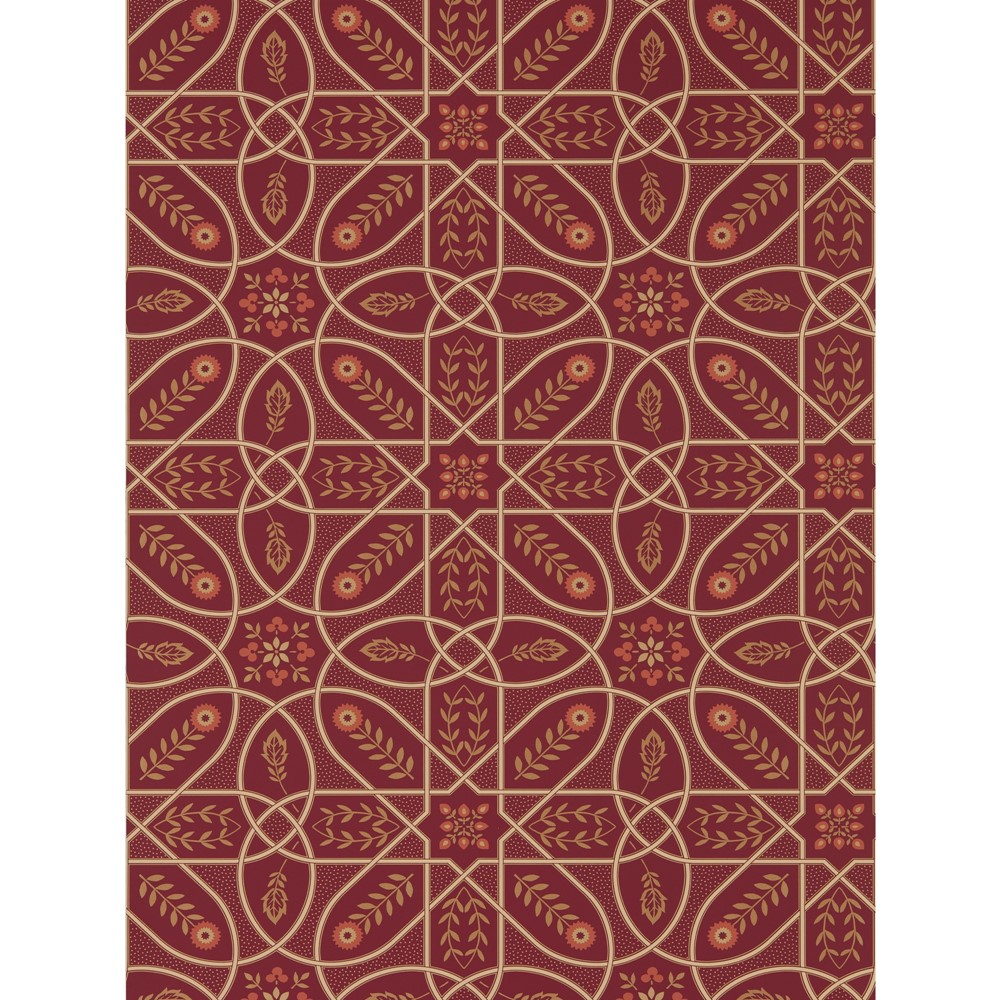 Brophy Trellis Wallpaper 216701 by Morris & Co in Russet Gold